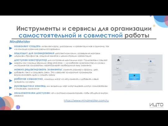 Инструменты и сервисы для организации самостоятельной и совместной работы 11