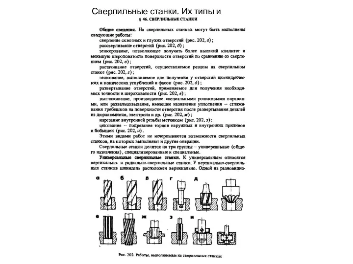 Сверлильные станки. Их типы и назначение.