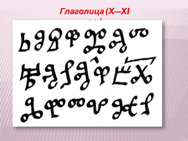 Глаголица (X—XI вв.)