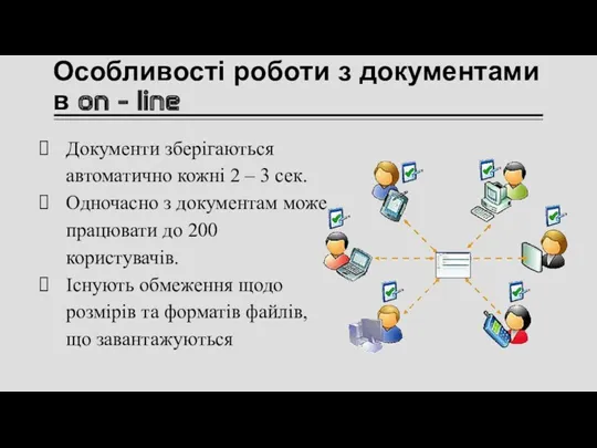 Особливості роботи з документами в on - line Документи зберігаються