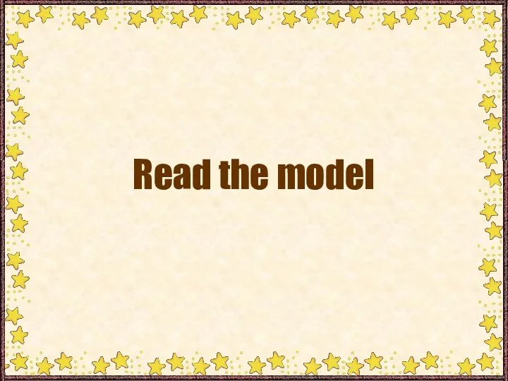 Read the model