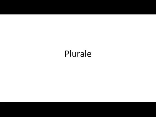 Plurale