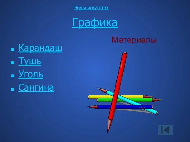 Графика Карандаш Тушь Уголь Сангина Виды искусства Материалы