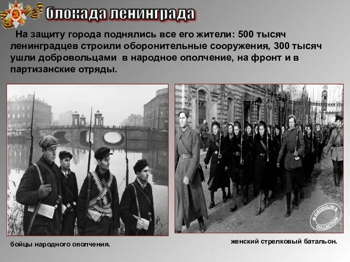 На защиту города поднялись все его жители: 500 тысяч ленинградцев