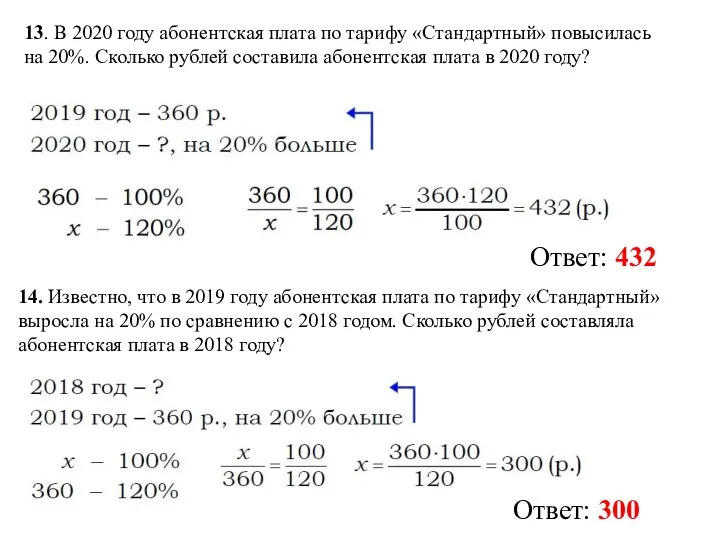 13. В 2020 году абонентская плата по тарифу «Стандартный» повысилась