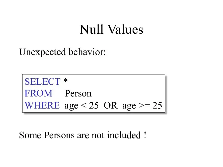 Null Values Unexpected behavior: Some Persons are not included !