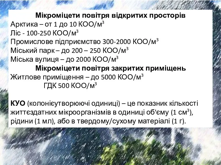 Мікроміцети повітря відкритих просторів Арктика – от 1 до 10