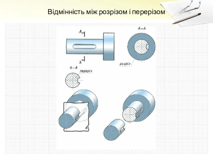 Відмінність між розрізом і перерізом