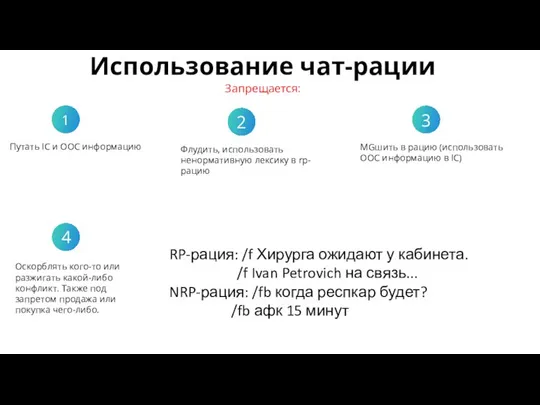 Оскорблять кого-то или разжигать какой-либо конфликт. Также под запретом продажа