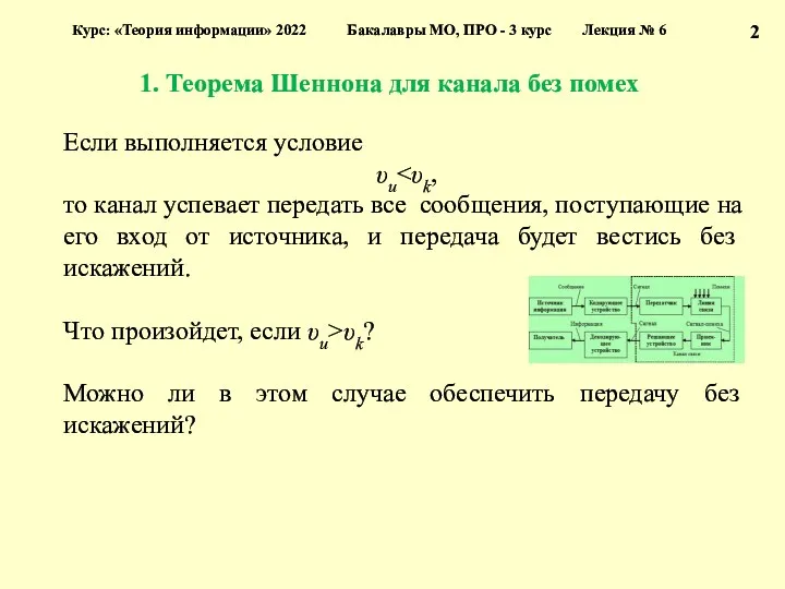 2 Курс: «Теория информации» 2022 Бакалавры МО, ПРО - 3