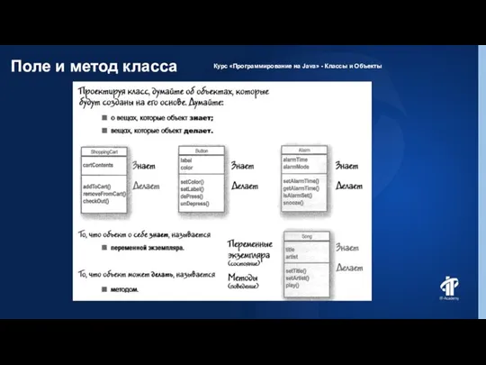 Поле и метод класса Курс «Программирование на Java» - Классы и Объекты