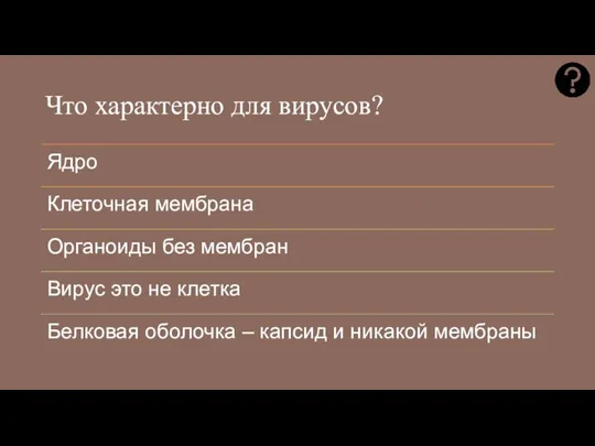 Что характерно для вирусов?