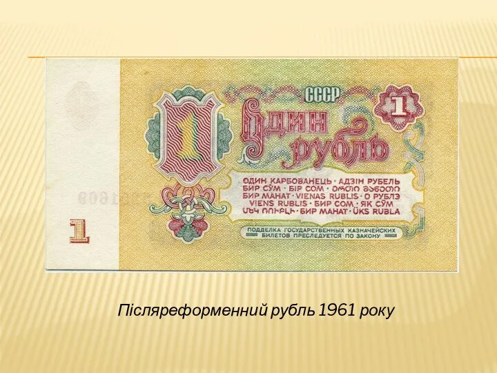 Післяреформенний рубль 1961 року