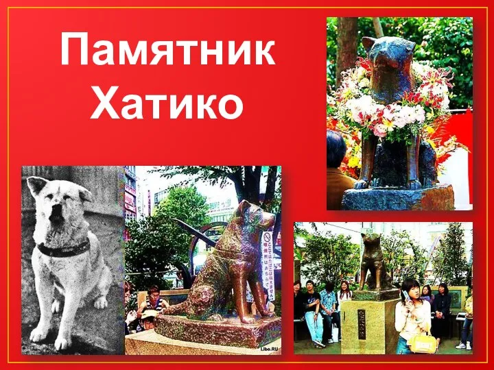 Памятник Хатико