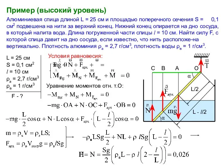 Алюминиевая спица длиной L = 25 см и площадью поперечного