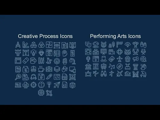 Creative Process Icons Performing Arts Icons