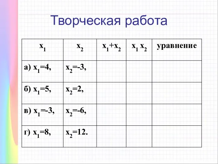 Творческая работа