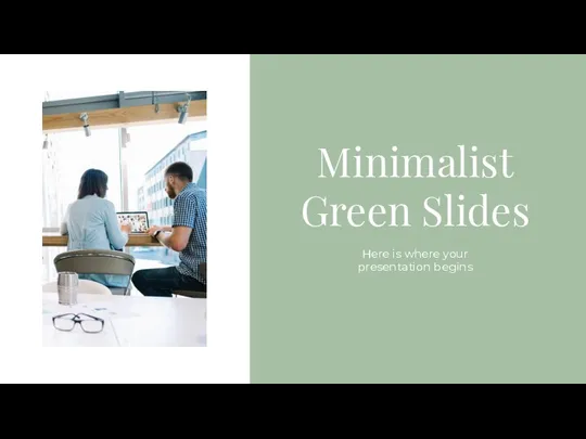 Minimalist Green Slides (presentation template)
