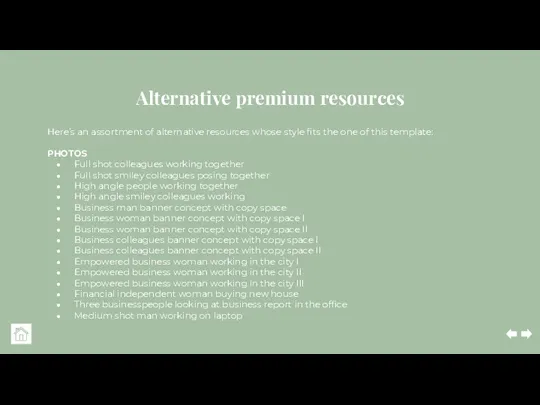 Alternative premium resources Here’s an assortment of alternative resources whose style fits the