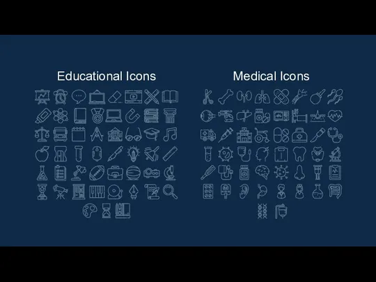 Educational Icons Medical Icons