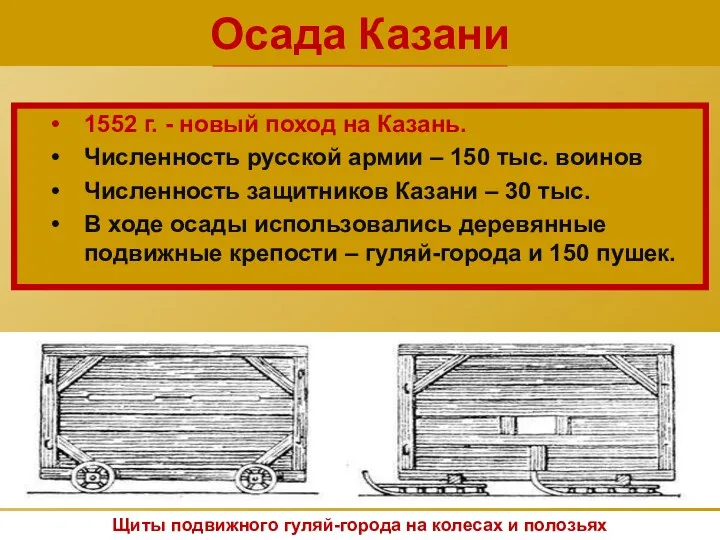 Осада Казани 1552 г. - новый поход на Казань. Численность