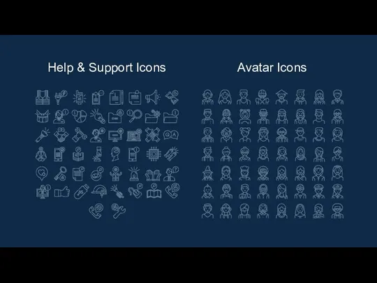 Help & Support Icons Avatar Icons