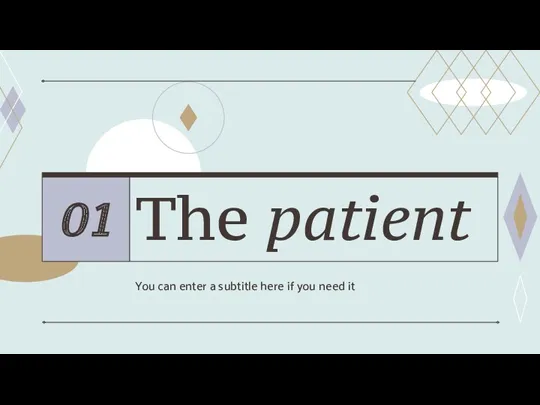 The patient You can enter a subtitle here if you need it 01