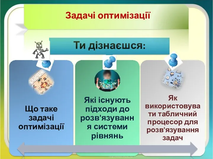 Чашук О.Ф., вчитель інформатики ЗОШ№23, Луцьк Ти дізнаєшся: Задачі оптимізації