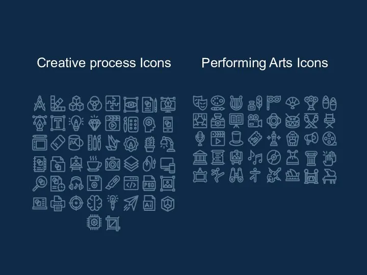 Creative process Icons Performing Arts Icons