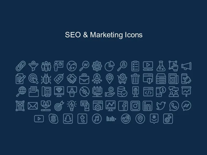SEO & Marketing Icons