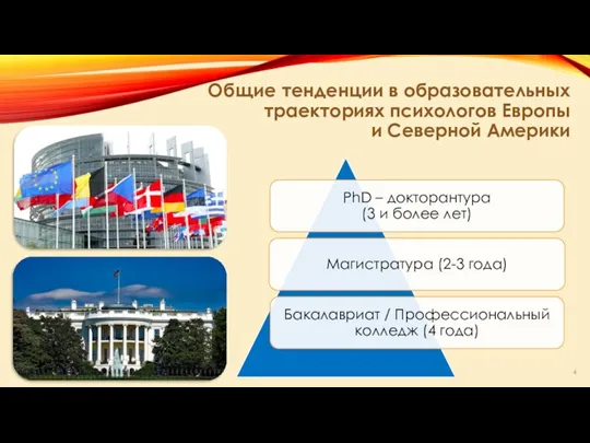 Общие тенденции в образовательных траекториях психологов Европы и Северной Америки