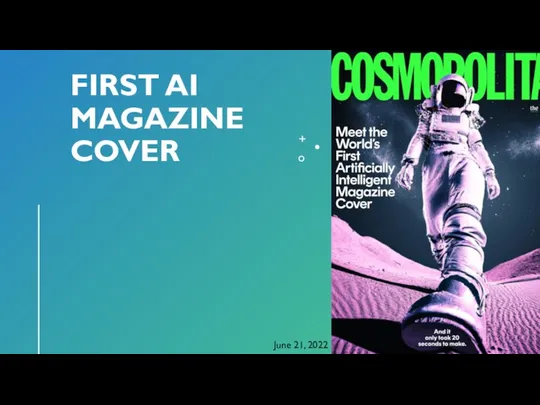 FIRST AI MAGAZINE COVER June 21, 2022