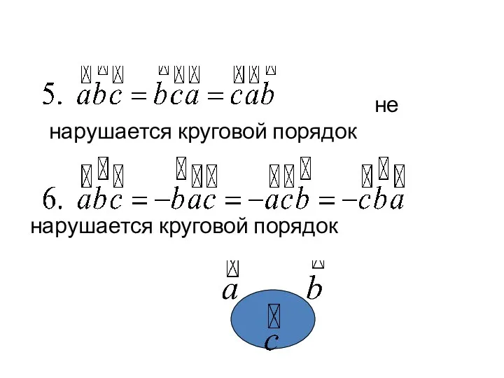 не нарушается круговой порядок нарушается круговой порядок