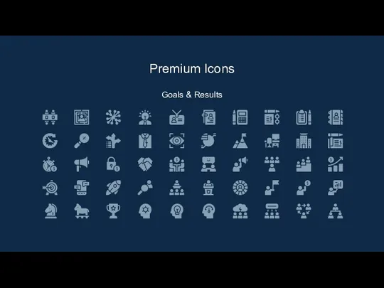 Goals & Results Premium Icons