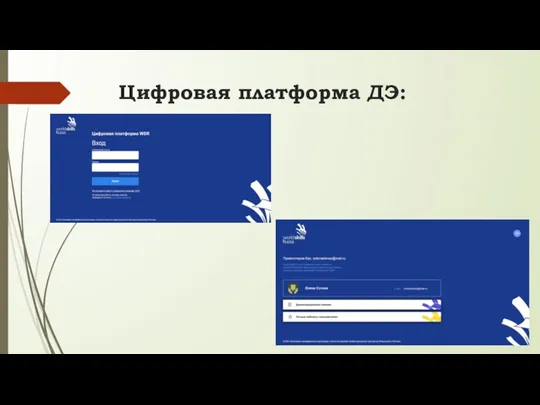 Цифровая платформа ДЭ: