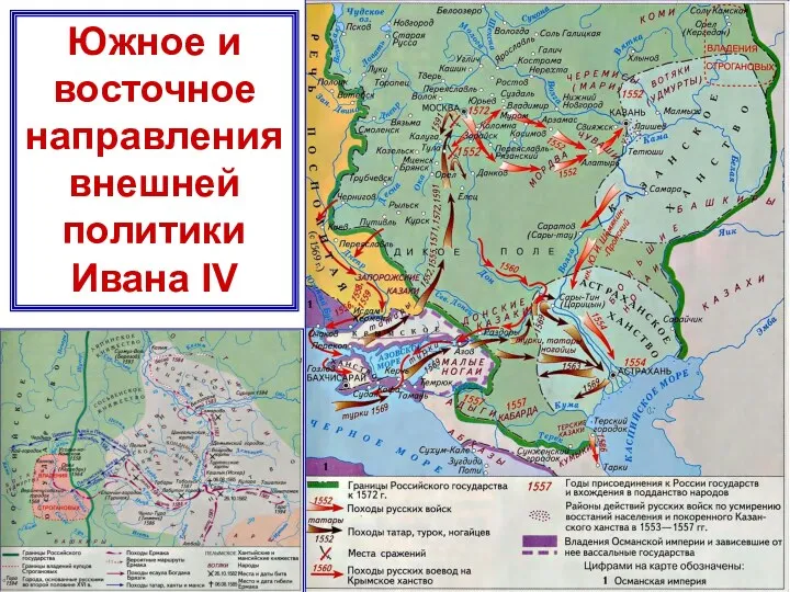 Южное и восточное направления внешней политики Ивана IV