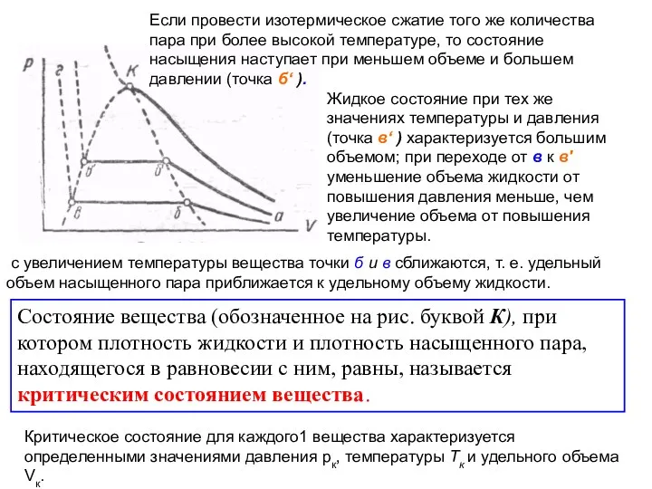 Если провести изотермическое сжатие того же количества пара при более