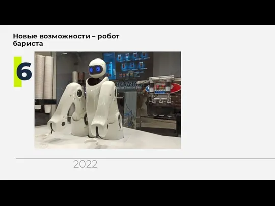 Новые возможности – робот бариста 6 2022