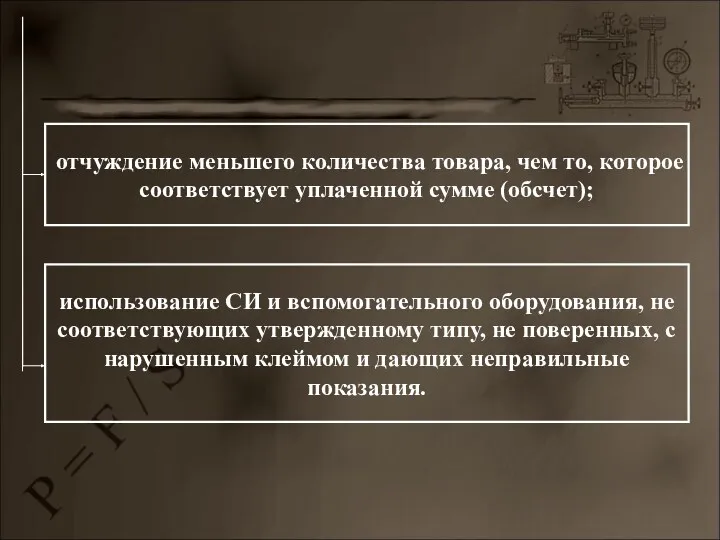 использование СИ и вспомогательного оборудования, не соответствующих утвержденному типу, не