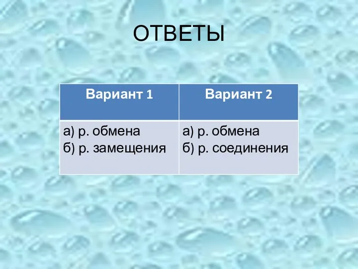 ОТВЕТЫ