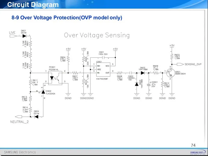 8-9 Over Voltage Protection(OVP model only) Circuit Diagram