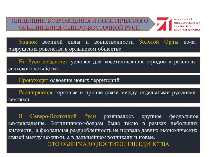 Упадок военной силы и воинственности Золотой Орды из-за разрушения равенства