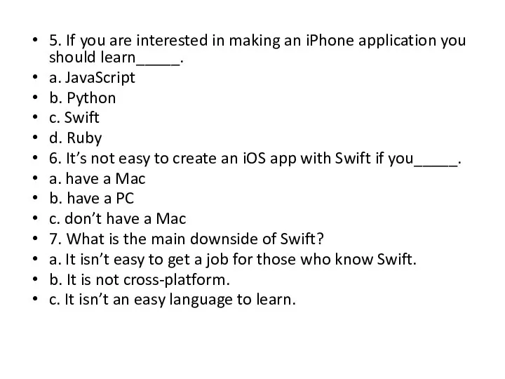 5. If you are interested in making an iPhone application