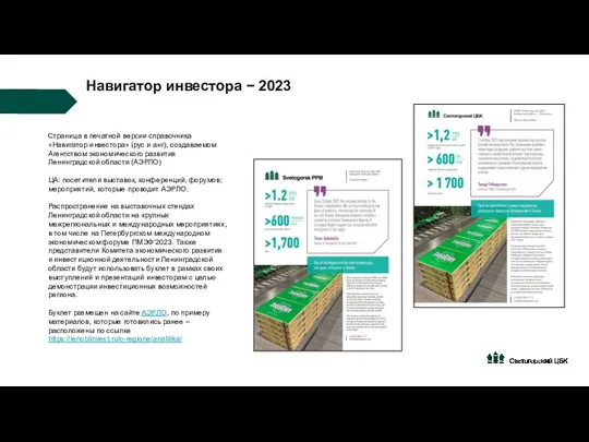 Навигатор инвестора − 2023 Страница в печатной версии справочника «Навигатор