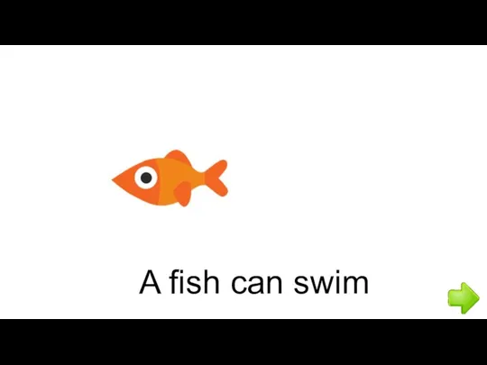 A fish can swim