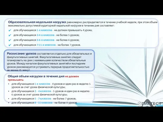 Образовательная недельная нагрузка равномерно распределяется в течение учебной недели, при