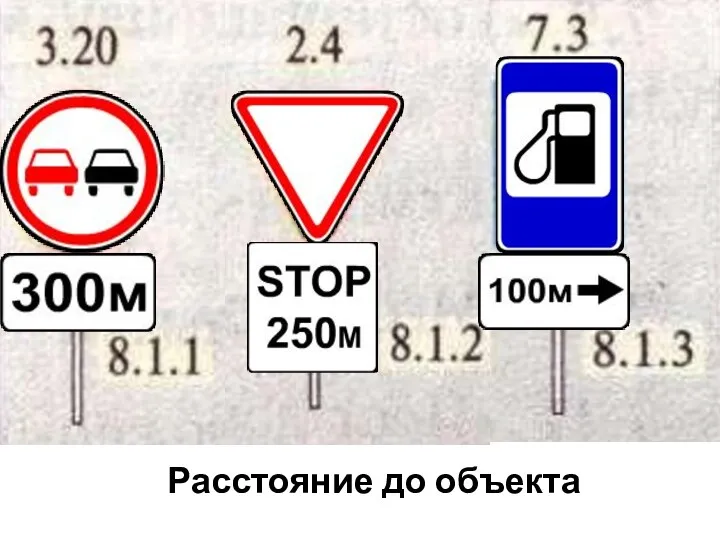 Расстояние до объекта