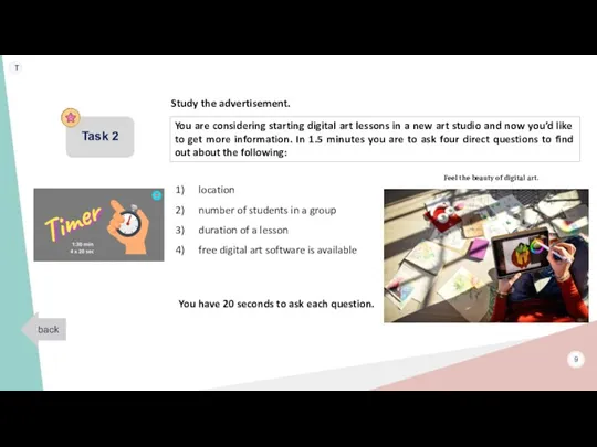 Task 2 9 location number of students in a group