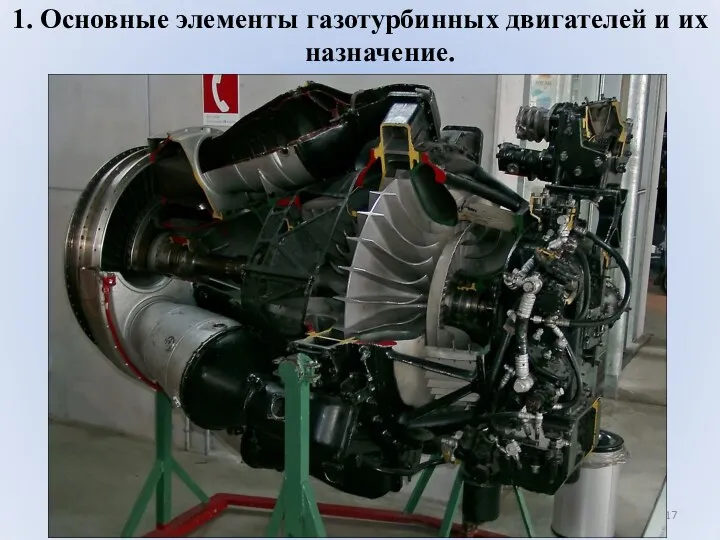 1. Основные элементы газотурбинных двигателей и их назначение.
