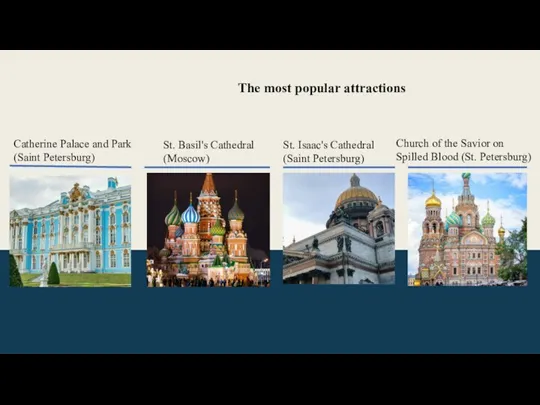 The most popular attractions Catherine Palace and Park (Saint Petersburg)
